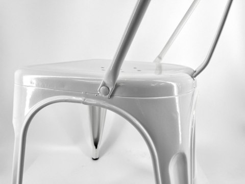 Krzesło metalowe loft CORSICA WHITE OUTLET