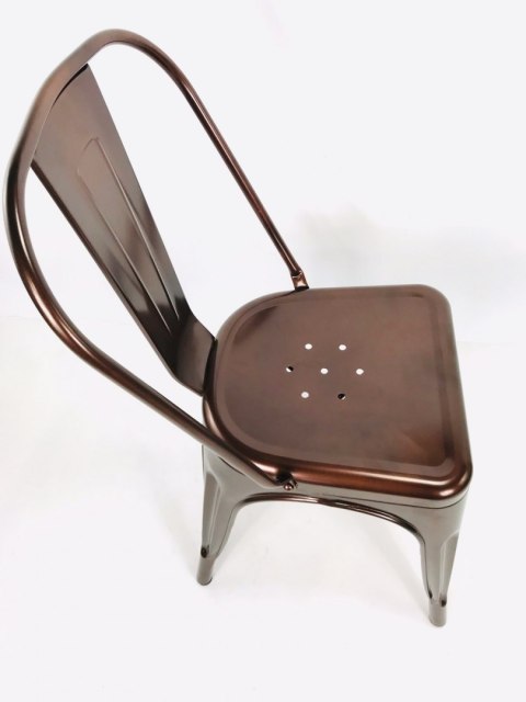 Krzesło metalowe loft metalowe loft CORSICA COPPER II GATUNEK