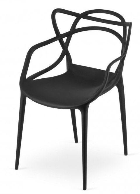 Krzesło nowoczesne SIMON ART BLACK
