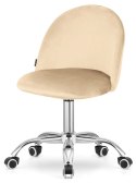 Krzesło obrotowe GLORIA OFFICE CREAM VELVET