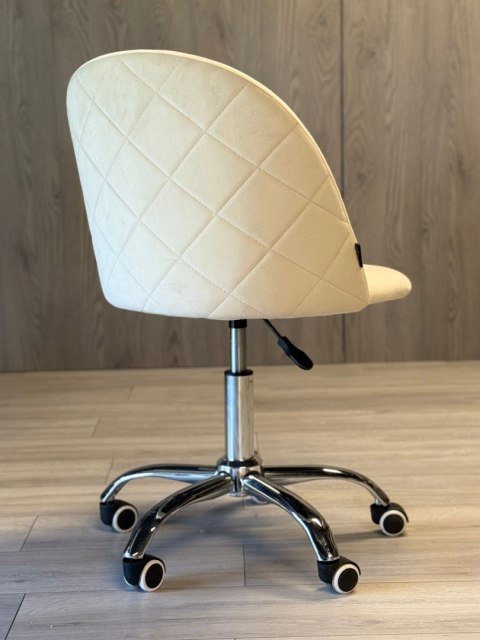 Krzesło obrotowe GLORIA OFFICE CREAM VELVET