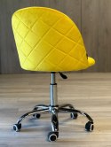 Krzesło obrotowe GLORIA OFFICE MUSTARD VELVET
