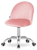 Krzesło obrotowe GLORIA OFFICE PINK VELVET