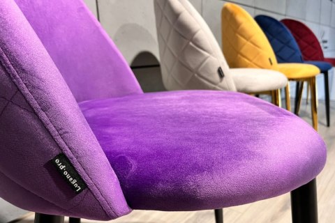 Krzesło obrotowe GLORIA OFFICE PURPLE VELVET