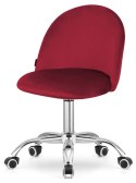 Krzesło obrotowe GLORIA OFFICE WINE VELVET