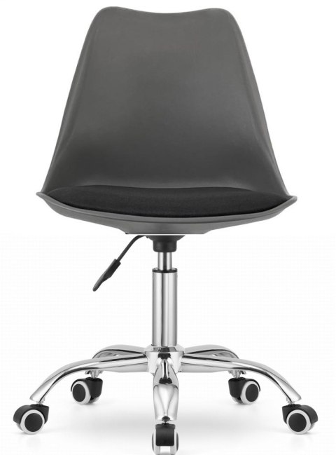 Krzesło obrotowe MONZA OFFICE GREY + BLACK FABRIC II