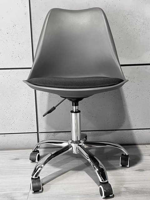 Krzesło obrotowe MONZA OFFICE GREY + BLACK FABRIC II