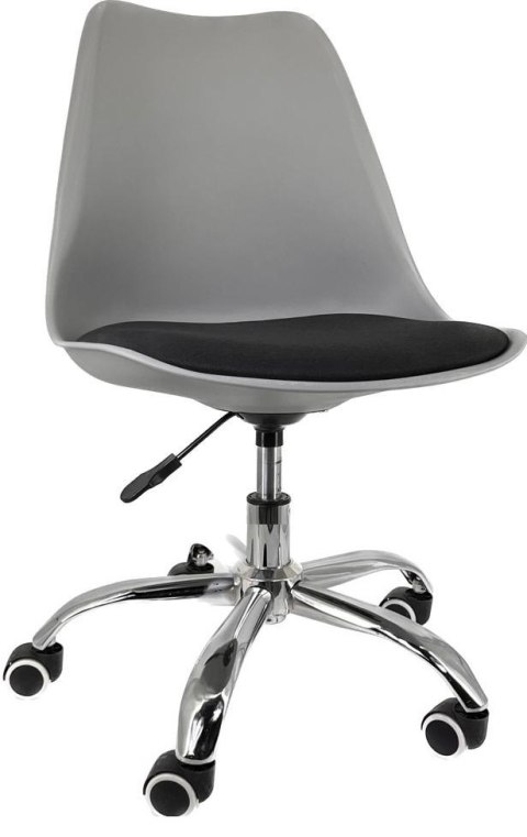 Krzesło obrotowe MONZA OFFICE GREY + BLACK FABRIC II