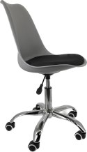 Krzesło obrotowe MONZA OFFICE GREY + BLACK FABRIC II
