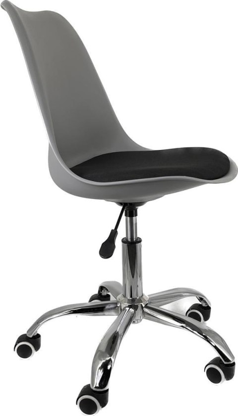 Krzesło obrotowe MONZA OFFICE GREY + BLACK FABRIC II