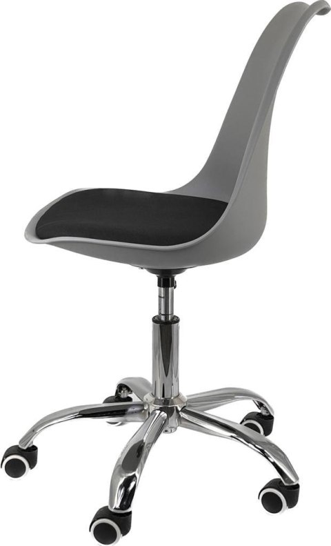 Krzesło obrotowe MONZA OFFICE GREY + BLACK FABRIC II