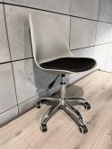 Krzesło obrotowe MONZA OFFICE GREY + BLACK FABRIC II
