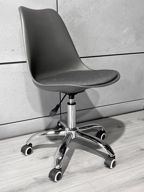 Krzesło obrotowe MONZA OFFICE GREY + GREY FABRIC II