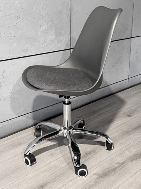 Krzesło obrotowe MONZA OFFICE GREY + GREY FABRIC II