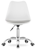 Krzesło obrotowe MONZA OFFICE WHITE + GREY PU