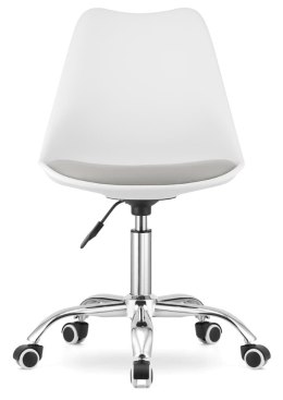 Krzesło obrotowe MONZA OFFICE WHITE + GREY PU