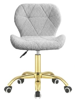 Krzesło obrotowe VASTO OFFICE BOUCLE GREY GOLD
