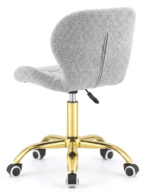 Krzesło obrotowe VASTO OFFICE BOUCLE GREY GOLD