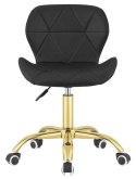 Krzesło obrotowe VASTO OFFICE PU BLACK GOLD