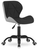 Krzesło obrotowe VASTO OFFICE PU BLACK + GREY SMOKE