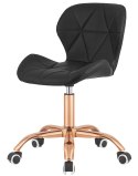 Krzesło obrotowe VASTO OFFICE PU BLACK ROSE GOLD