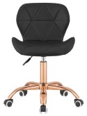 Krzesło obrotowe VASTO OFFICE PU BLACK ROSE GOLD