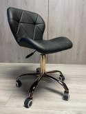 Krzesło obrotowe VASTO OFFICE PU BLACK ROSE GOLD