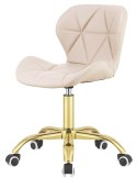Krzesło obrotowe VASTO OFFICE PU CREAM GOLD