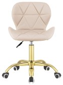 Krzesło obrotowe VASTO OFFICE PU CREAM GOLD