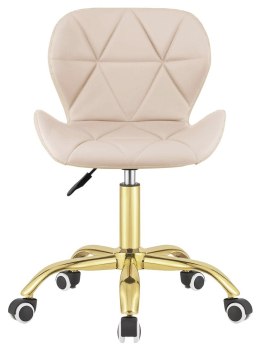 Krzesło obrotowe VASTO OFFICE PU CREAM GOLD