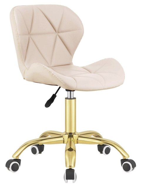 Krzesło obrotowe VASTO OFFICE PU CREAM GOLD