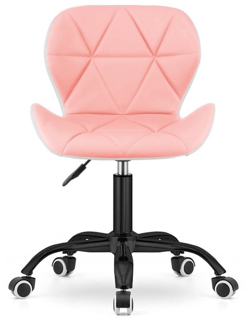 Krzesło obrotowe VASTO OFFICE PU PINK+WHITE SMOKE