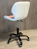 Krzesło obrotowe VASTO OFFICE PU PINK+WHITE SMOKE