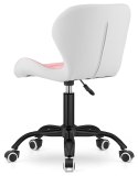 Krzesło obrotowe VASTO OFFICE PU PINK+WHITE SMOKE
