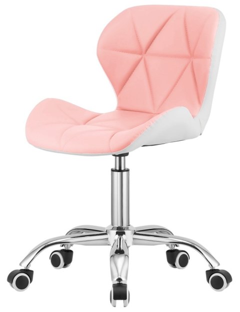Krzesło obrotowe VASTO OFFICE PU PINK+WHITE