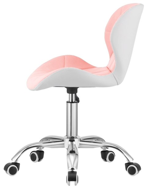 Krzesło obrotowe VASTO OFFICE PU PINK+WHITE