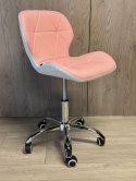 Krzesło obrotowe VASTO OFFICE PU PINK+WHITE