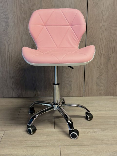 Krzesło obrotowe VASTO OFFICE PU PINK+WHITE