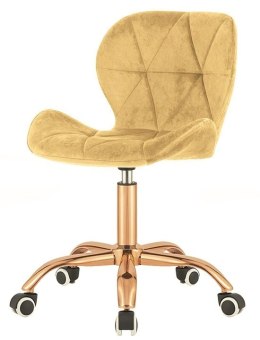 Krzesło obrotowe VASTO OFFICE VELVET BEIGE ROSE GOLD