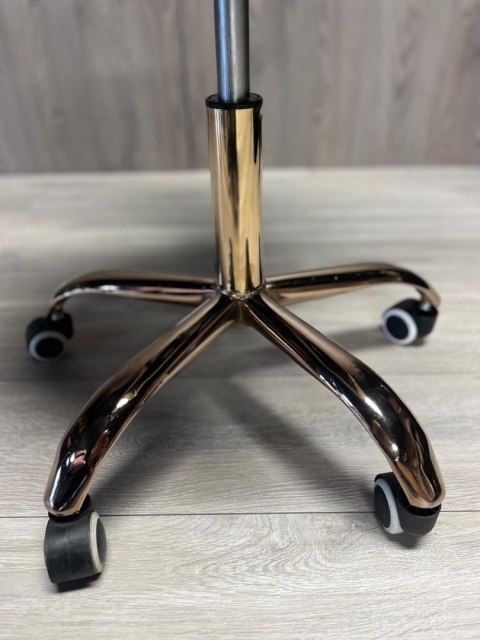 Krzesło obrotowe VASTO OFFICE VELVET BEIGE ROSE GOLD