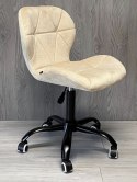Krzesło obrotowe VASTO OFFICE VELVET BEIGE SMOKE