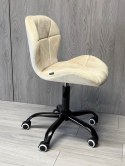 Krzesło obrotowe VASTO OFFICE VELVET BEIGE SMOKE