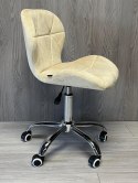 Krzesło obrotowe VASTO OFFICE VELVET BEIGE