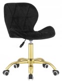 Krzesło obrotowe VASTO OFFICE VELVET BLACK GOLD