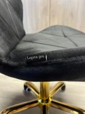 Krzesło obrotowe VASTO OFFICE VELVET BLACK GOLD