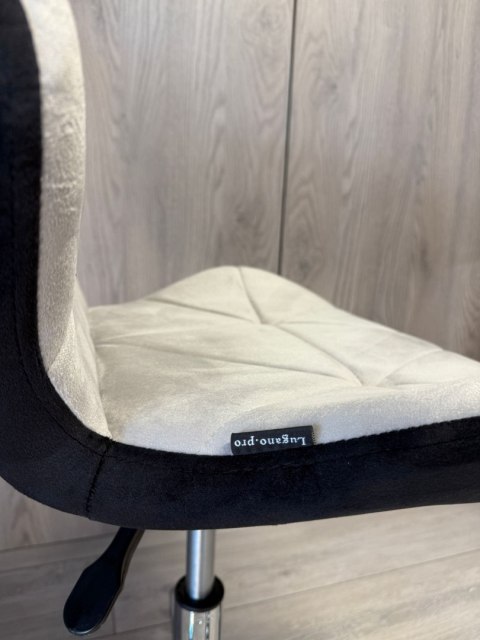 Krzesło obrotowe VASTO OFFICE VELVET BLACK + GREY