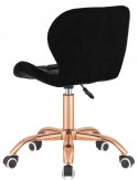 Krzesło obrotowe VASTO OFFICE VELVET BLACK ROSE GOLD
