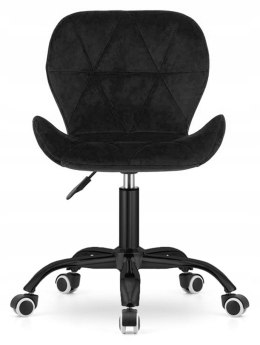Krzesło obrotowe VASTO OFFICE VELVET BLACK SMOKE OUTLET