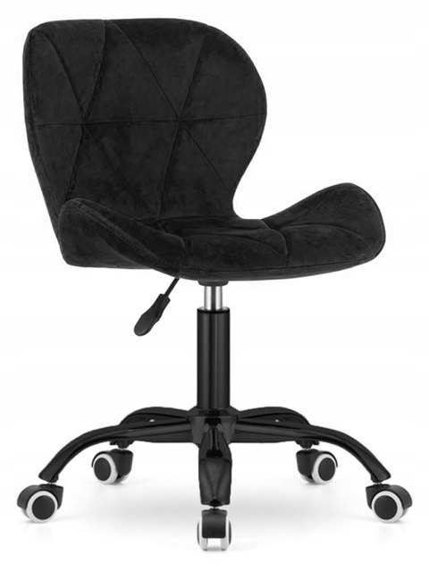 Krzesło obrotowe VASTO OFFICE VELVET BLACK SMOKE OUTLET