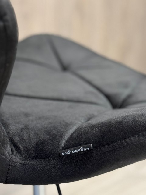 Krzesło obrotowe VASTO OFFICE VELVET BLACK SMOKE OUTLET